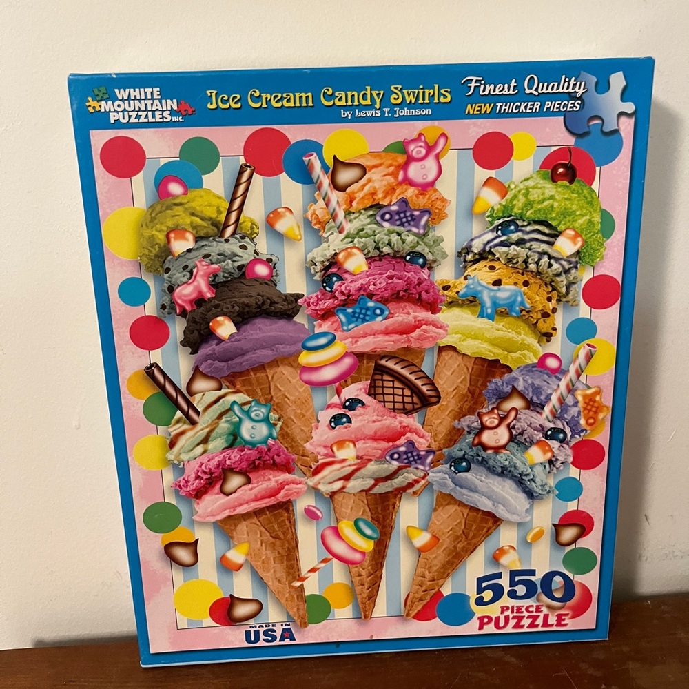 White Mountain Ice Cream Candy Swirls Puzzle